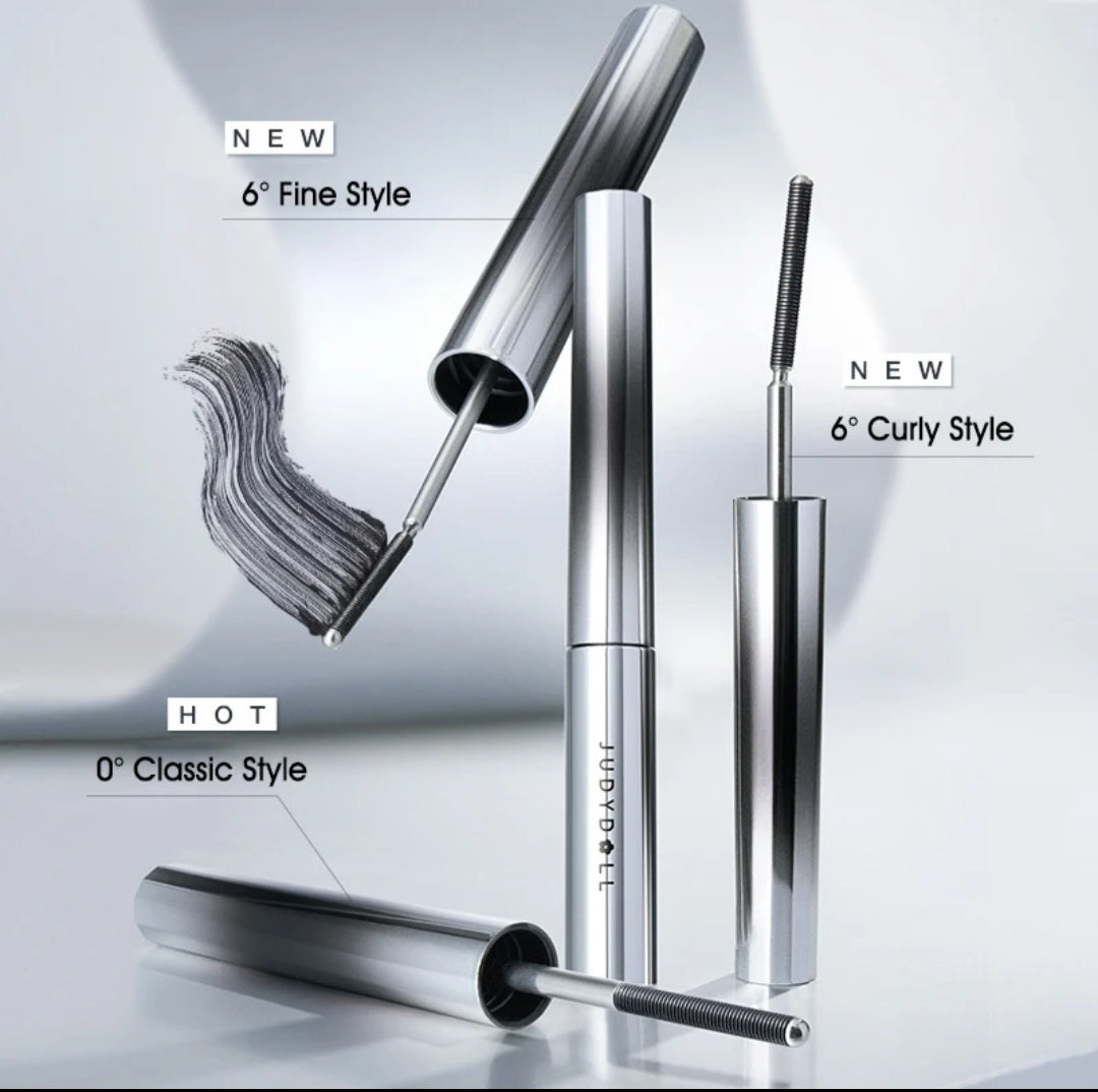 Judydoll Mascara with Steel Metal Threaded Brush Waterproof Long Curl up or Down Eyelash black